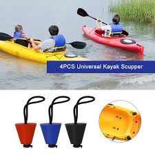 Us 8 59 20 Off 4pcs Scupper Plug Kayak Marine Boat Stopper Bung Drain Holes Best Universal Kayak Boat Scupper Plug Kit Outdoor Water Sport In Rowing