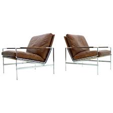 Fabricius Kastholm Fk Leather Steel Lounge Chairs Steel Lounge Chair Minimal Chairs Lounge Chair