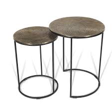 Pickney C Table Nesting Tables In 2020 Metal Nesting Tables Nesting Tables Table