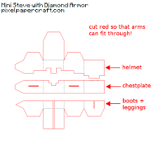 More than a decade after its release, minecraft remains one of the most popular games on pcs, consoles, and mobile dev. Papercraft Mini Armor Template Paper Crafts Mini Minecraft Templates
