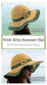 Wide Brim Summer Hat Free Crochet Pattern Crochet Summer Hat Crochet Hats Free Pattern Summer Hats