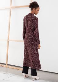 Micro Floral Midi Shirt Dress Dresses Midi Shirt Dress Shirt Dress Style