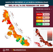 Este es el semáforo epidemiológico por estado para los próximos 15 días. Gobierno De Veracruz Gobiernover Twitter