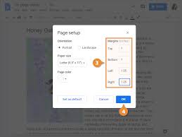 Go down the side menu and choose page setup. How To Change Margins In Google Docs Customguide