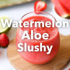 Medical Medium On Instagram Watermelon Aloe Slushy Not Sure How To Bring Fresh Aloe Vera Int Aloe Vera Juice Drink Aloe Vera Drink Frozen Fruit Smoothie