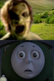 K-Fee Zombie scares Percy by EIOUR