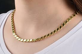 Fancy Chain Choker 14k Solid Gold Chain 4 50mm Chain Necklace Gold Oval Bar Link Chain Gift For Her Gold Necklace Birthday Gift Chain In 2020 Real Gold Chains Solid Gold Chains