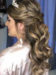 Bride Hair Side View Half Up Half Down By Sherinne Bride Hairstyles Hair Styles Hair