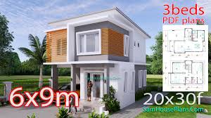 Choose your favorite 4 bedroom house plan from our vast collection. Small House Design 6x9 M With 3 Bedrooms 3d Samhouseplans