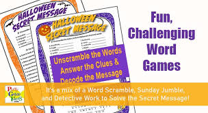 Maybe it's a fear you've had all along, or maybe it's one you never knew about.until now. Halloween Secret Message Word Scramble Games