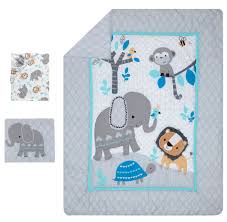 Bedtime Originals Jungle Fun Elephant Lion And Monkey Baby Nursery 3 Piece Crib Bedding Set Reviews Wayfair
