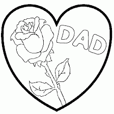 Drawings Of And Hearts Drawing Dad Heart Flower Coloring Coloriage Rose Coloriage Dessin Pour Papa