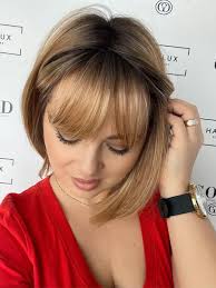 BOB Sugar cookie blonde premium Belle Tress 30 cm mono topper syntetyczny  Hair Lux