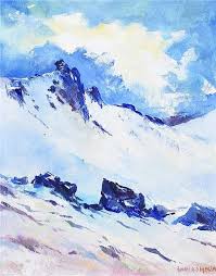 The mourne mountains, usually just referred to as the mournes, are the highest peaks of northern ireland. Roland A D Inman Slieve Bearnagh Mourne Mountains Mutualart