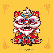 Lion Dance Doodle Art Drawing Chinese Lion Dance Lion Dance