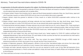 Invitation letter for visa this letter is for a person who lives in one country and gets invited to visit in the invitee could either be a family friend or a relative who will live with the host for the whole for the issuance of a us tourist visa, the applicant will submit an invitation letter for visa application. Coronavirus India Suspends All Tourist Visas And E Visas For Travellers Business Traveller