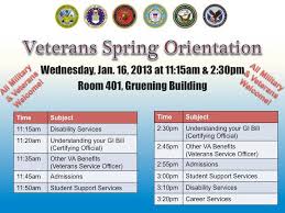 Orientation Veterans Spring Va Benefits Understanding Understanding Yourself