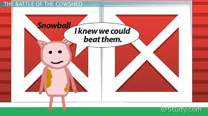 Battle Of The Cowshed In Animal Farm Symbolism Analysis