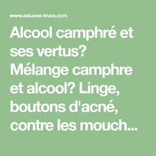 Voila j'ai l'impression que à chaque fois que je bois de l'alcool, dans les jours qui suivent j'ai de l'acné qui apparait. Alcool Camphre Et Ses Vertus Melange Camphre Et Alcool Linge Boutons D Acne Contre Les Mouches Mites Propose Par Ludo Que Camphre Alcool Bouton Acne