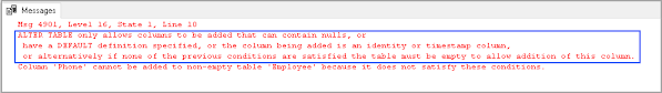 Sql Add Column Operations