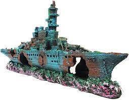 Then, you can choose from our huge selection of plastic plants, silk plants, driftwood, and coral replicas to create an. Amazon Com Slocme Aquarium Shipwreck Decorations Fish Tank Ornaments Resin Material Sunken Ship Decorations Eco Friendly For Freshwater Saltwater Aquarium Betta Fish Decorations Pet Supplies