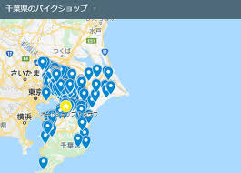 千葉県のバイクショップ パーツショップ バイク販売店の地図 バイクパーツマニア