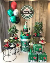 Heineken 40th Birthday Party Decorations Birthday Party Tables Heineken Party
