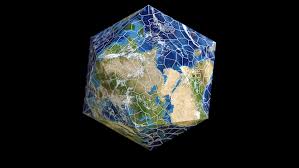 The crust, the mantle, and the core. A Borderless Infinity Puzzle Of Earth With Pieces Shaped Like Animals From Around The World