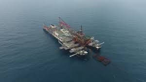 The pioneering spirit will next sail to kristiansand, norway, to remove the ninian northern topside installations from the field for canadian natural resources international. Photos Pioneering Spirit Removes Brent Alpha Platform