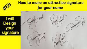 The signing of one's name . Signatures For A To Z