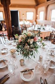 Wedding Table Decorations Tea Lights Homemade White Blush And Greenery Wedding Centerpi Table Decorations Wedding Table Decorations Bridal Table Decorations