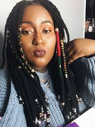 Yarn Braids With Beads And Wraps Yarn Braids Hair Yarn Hair Styles