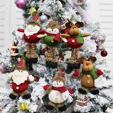 Dreampark Plush Christmas Ornaments Xmas Hanging Ornaments Decorations Festive Season Hanging Christmas Tree Plush Christmas Ornaments Xmas Table Decorations