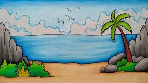 Bagai bulan dipagar bintang lirik; Cara Menggambar Pemandangan Pantai Belajar Menggambar Dan Mewarnai Pemandangan Youtube