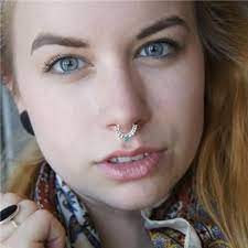 Fake Septum Ring Faux Septum Ring Fake Piercing Clip On Etsy Nose Jewelry Septum Jewelry Faux Septum Ring