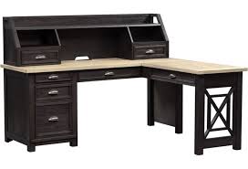 This corner desk feature a modern design, which creates a workspace that is both simple and attractive. Freedom Furniture Heatherbrook Transitional L Shaped Desk With Hutch Ruby Gordon Home L Shape Desks