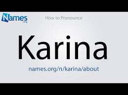 What Does The Name Karina Mean Kareena kapoor (born 1980), indian film actress.