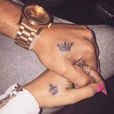 King And Queen Tattoo Tumblr Matching Couple Tattoos Couple Tattoos Cute Couple Tattoos