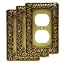 With over 280,000 switch cover designs, materials, and configurations in stock ready to ship, you've come to the right place. Franklin Brass W10110v Abt R Tumbled Antique Brass Paisley Single Duplex Outlet Wall Plate Pack Of 3 Pullsdirect Com
