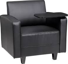Black Club Chair With Tablet Arm Office Furniture Sale Used Office Furniture Reception Furniture