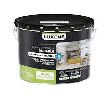 Peinture couleurs interieures luxens blanc calcaire 3 2 5 l. Peinture Blanche Satin Leroy Merlin