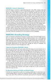 Expand network (more than the big three). Solved 1 Evaluate Nascar S Branding Strategy In Relation Chegg Com