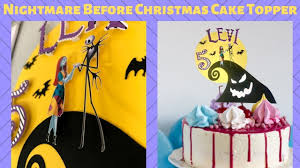 Not for aunt mabel with her prodigious sweet tooth these cakes look the nightmare before christmas cake topper was worse, the zombie and skeleton, don't mention the hearse. How To Make A Nightmare Before Christmas Cake Topper On Silhouette Youtube