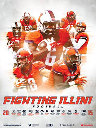 2015 Ncaa College Football Schedule Poster Photo Gallery Football Poster Sport Poster Design Illinois Football