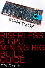 You have to be sure that it can accommodate the right gpu and also if it can accommodate a number of different gpus. Complete Step By Step Instructions For A Riserless Octominer 8 Gpu Cryptocurrency Mining Rig Build With Amd Or Nvidia Gpus And Wind Cryptocurrency Rigs Mining