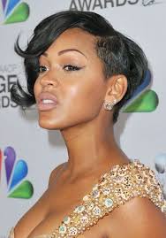 Every curl is cut strategically to look its best, laying in a way that frames her face and. 2014 Meagan Good S Short Hairstyles Trendy Haircut For Black Women Pretty Designs Short Hair Pictures Hair Styles Cool Short Hairstyles