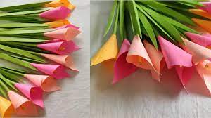 Don't forget to check out christie's page for more fun crafts and tutorials for spring! Paper Flower Stick How To Make Beautiful Paper Flower Stick Making Paper Flowers Step By Step Youtube