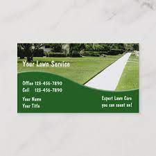 Landscaping Business Cards Zazzle Com In 2021 Landscaping Business Cards Lawn Care Business Lawn Care Business Cards