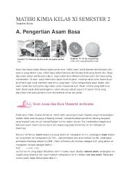 Dalam materi yang terdapat dalam buku tematik terpadu kelas 2 tema 1 hidup rukun terdapat empat subtema yang akan diajarkan kepada peserta didik. Doc Materi Kimia Kelas Xi Asam Basa Fahri Abdullah Academia Edu
