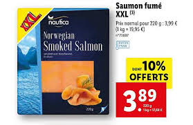 Offre Saumon Fume Xxl Nautica Chez Lidl